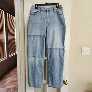 Hollister Women's Curvy Ultra High Rise Dad Jeans Light Wash 31W / 31L